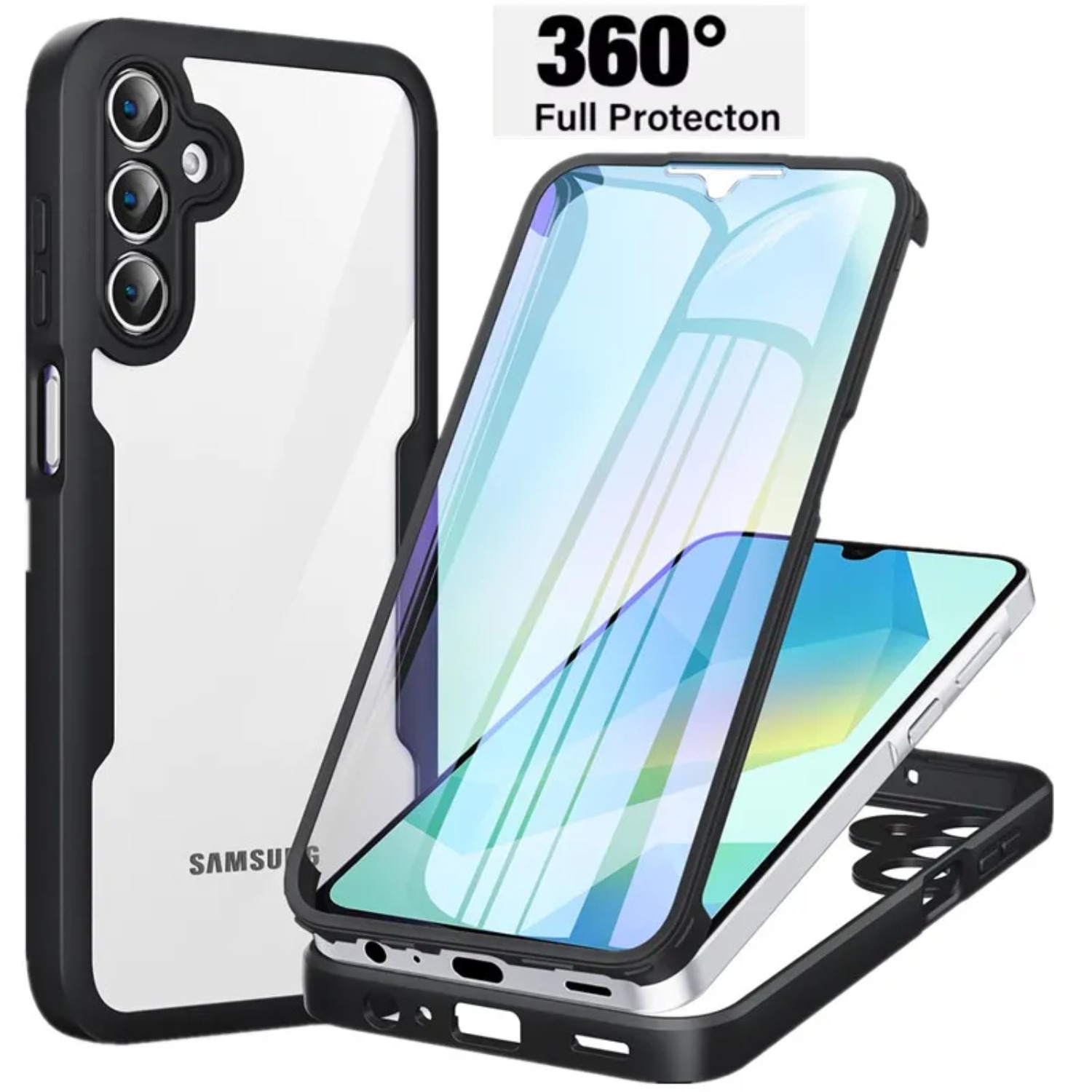 Heavy Duty 360 Full Body Protective Case - Heavy Duty Clear 360° Full Body