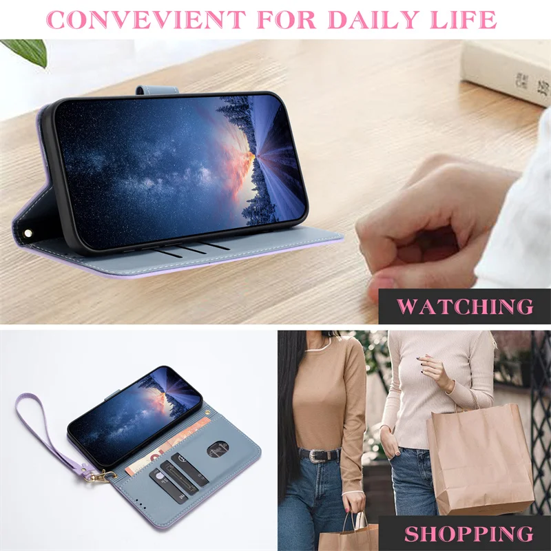 Flip Leather Phone Case For Re - Leather Wallet Card Holder Phone Cover 评论和价格