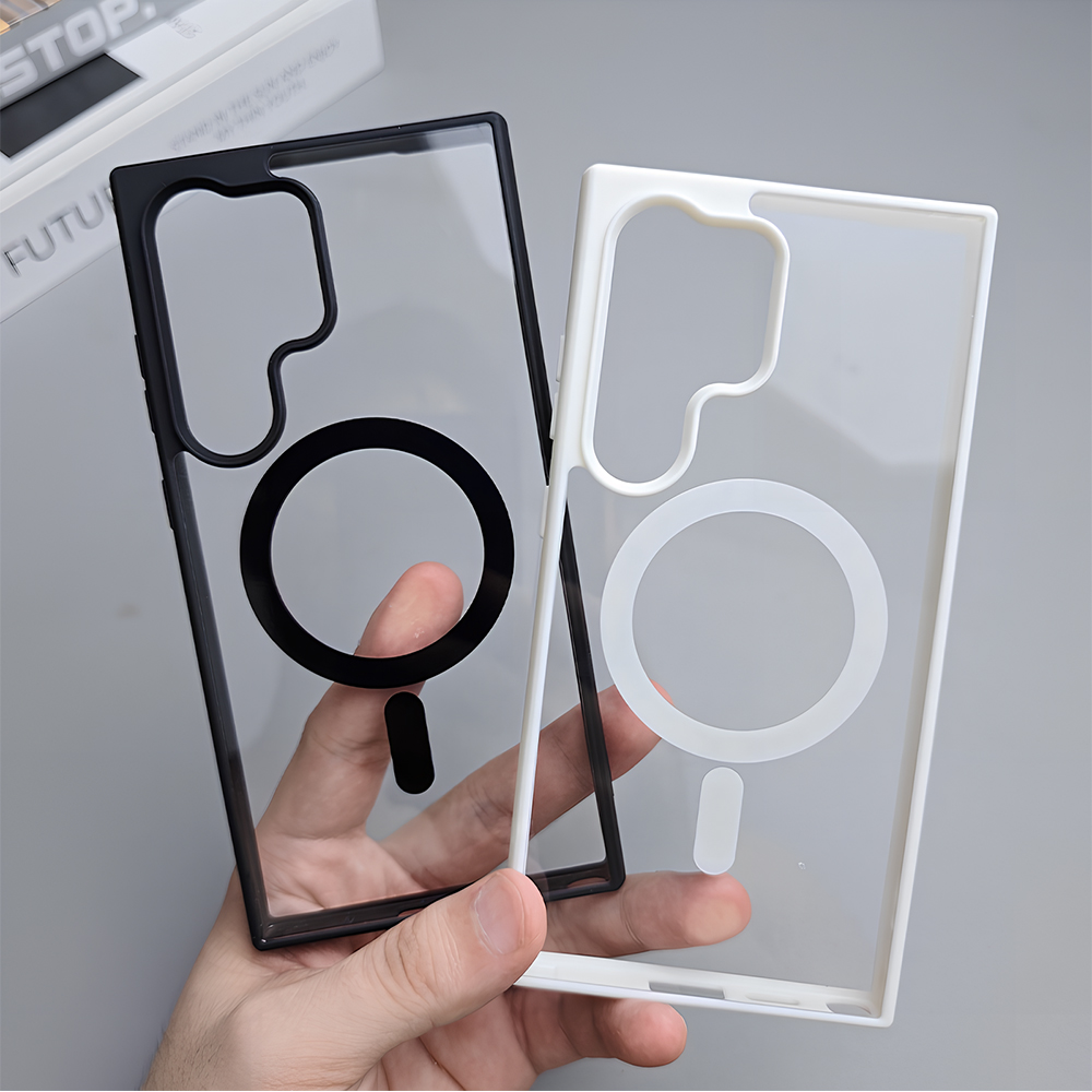 Luxury Acrylic Clear Phone Cas - Clear Shockproof Bumper Case 评论和价格