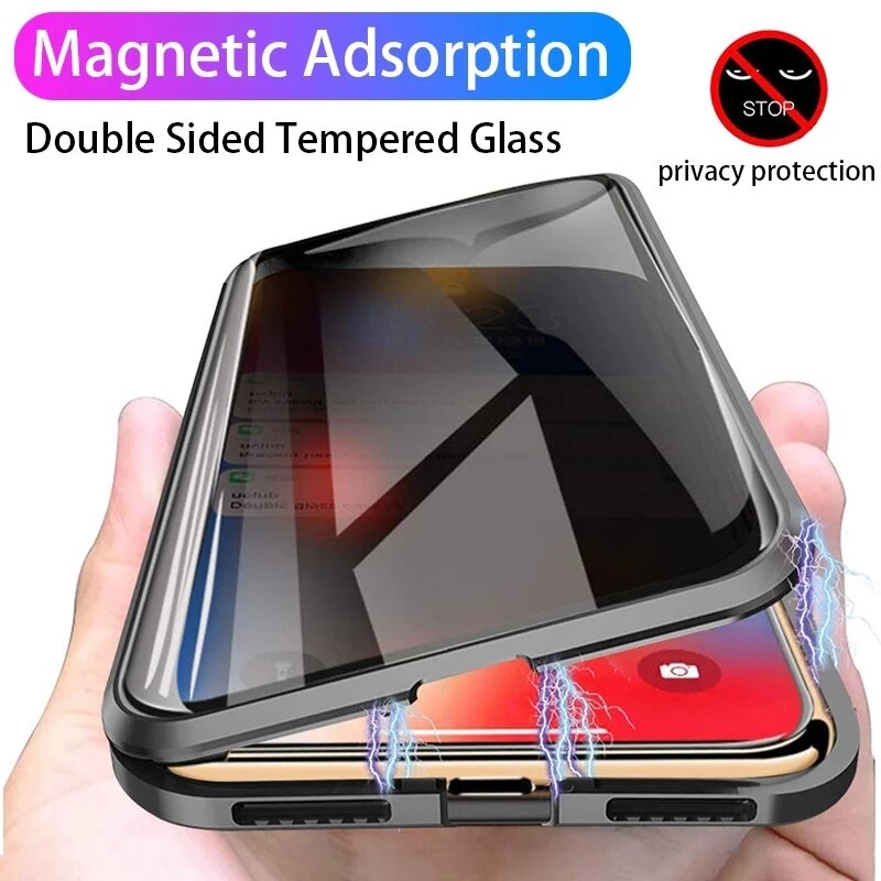 For Huawei nova Y74 Y73 Y63 Y7 - Anti Spy Privacy Glass Case 评论和价格