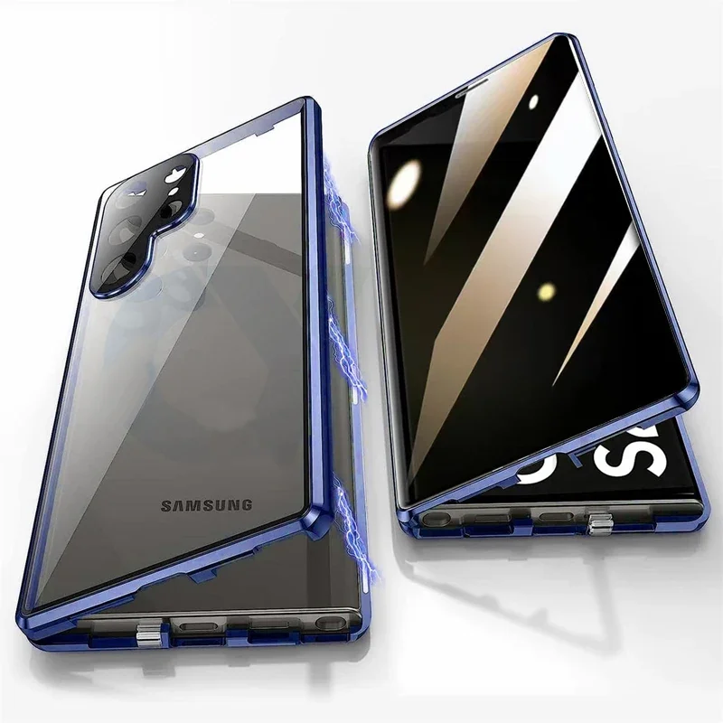 Metal Phone Case Double sided  - Anti Spy Privacy Glass Case 评论和价格