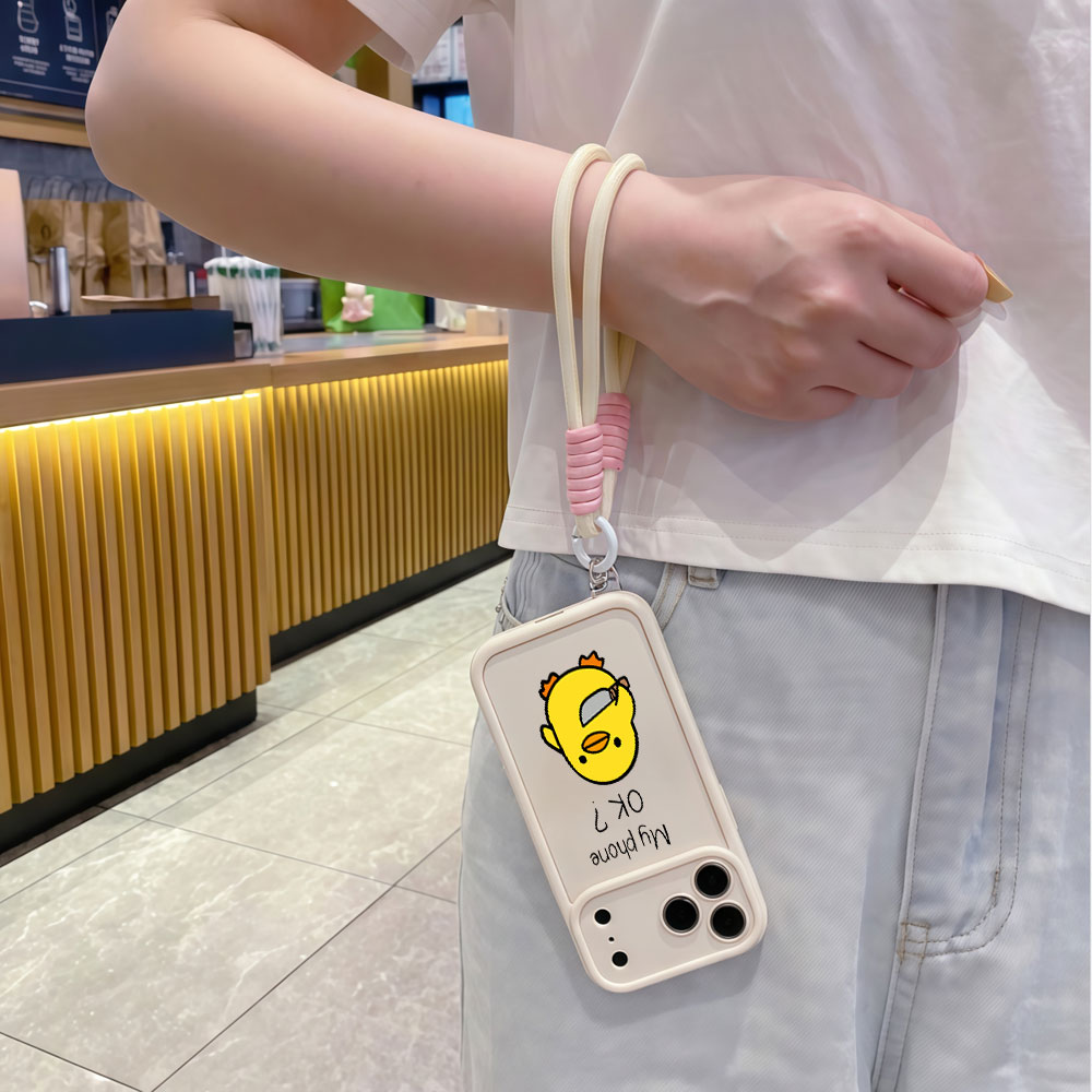 Cute Cartoon Duck Wrist Strap  - Cute Cartoon Wrist Strap Silicone Case 评论和价格