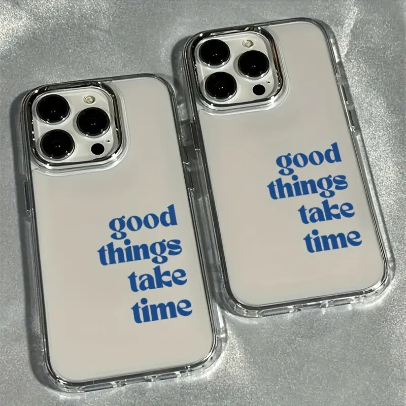 Good Things Take Time Lens Fra - Clear Shockproof Bumper Case 评论和价格