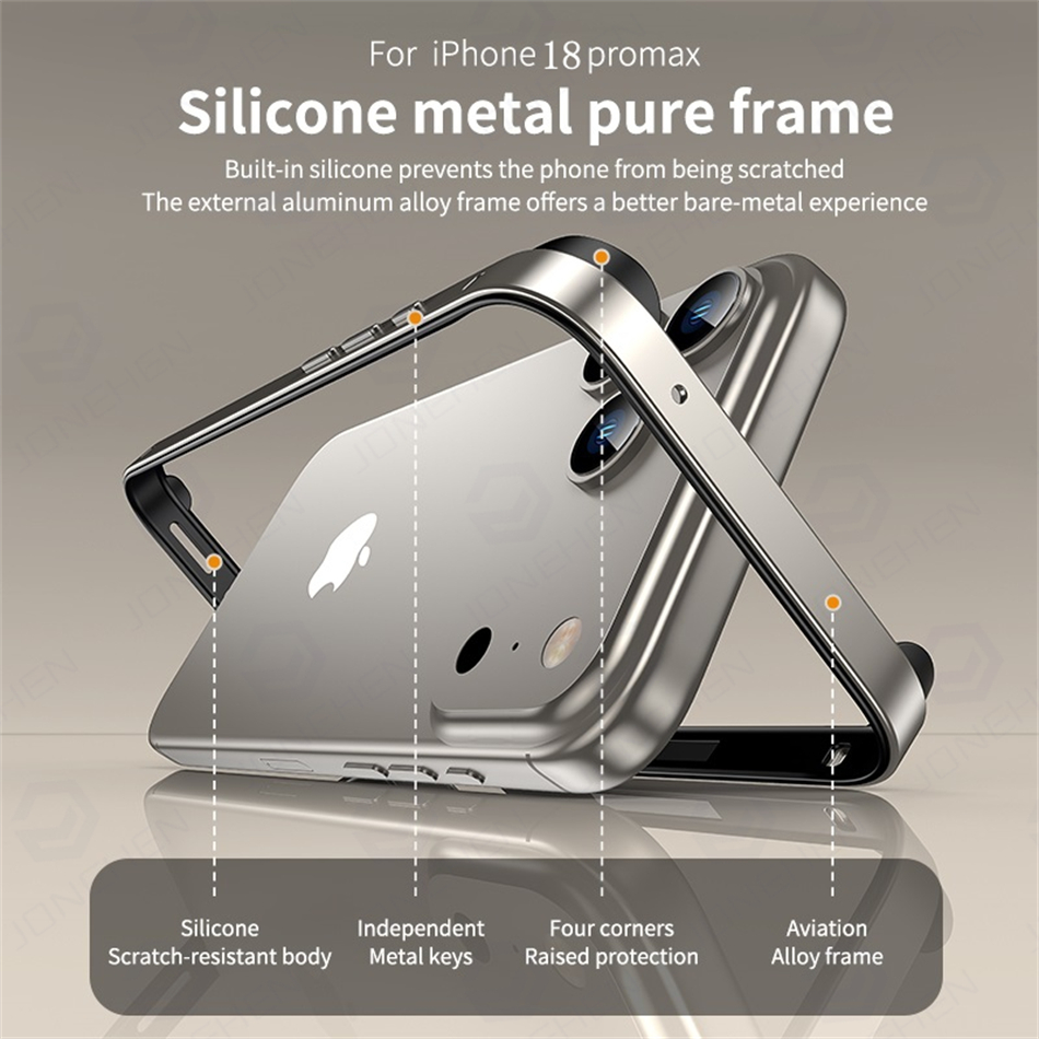 Light Hybrid Silicone Frame Al - Metal Bumper Aluminum Frame Case 评论和价格