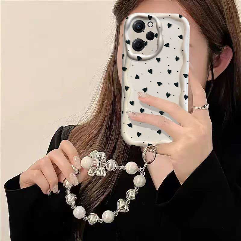 Case For RENO 15 15F 14 PRO 14 - Cute Cartoon Wrist Strap Silicone Case 评论和价格