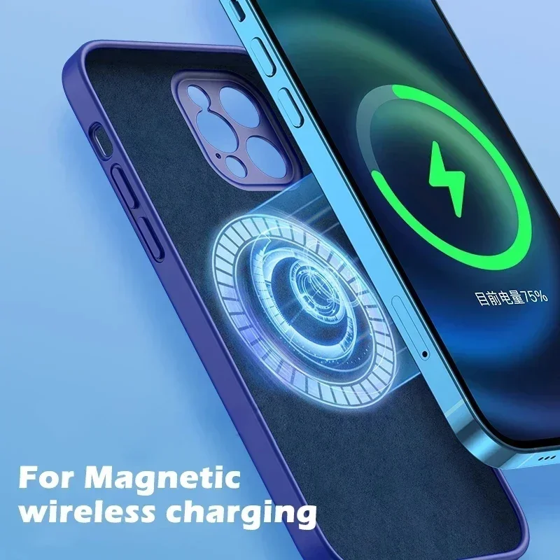 Liquid Silicone Case For iPhon - Liquid Silicone Magnetic Phone Case 评论和价格