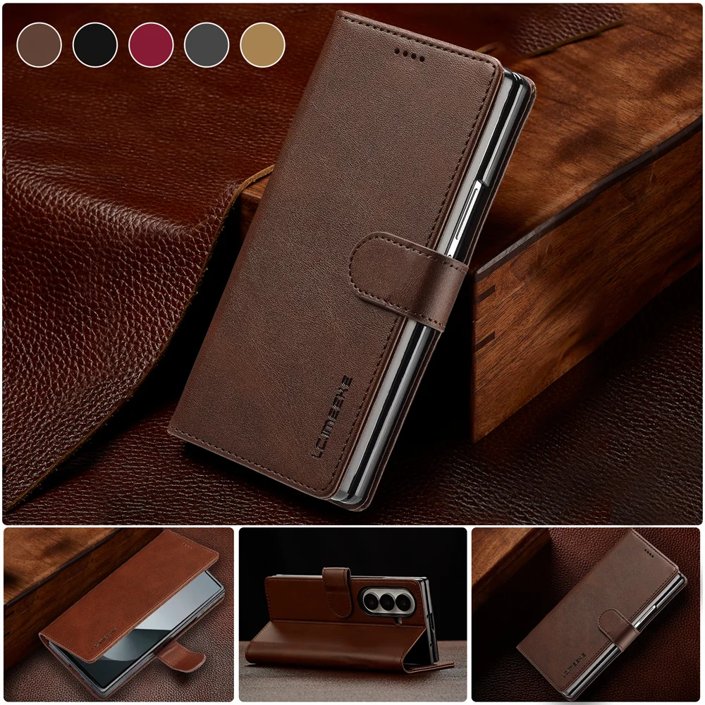 Phone Case For Samsung Galaxy  - Leather Wallet Card Holder Phone Cover 评论和价格