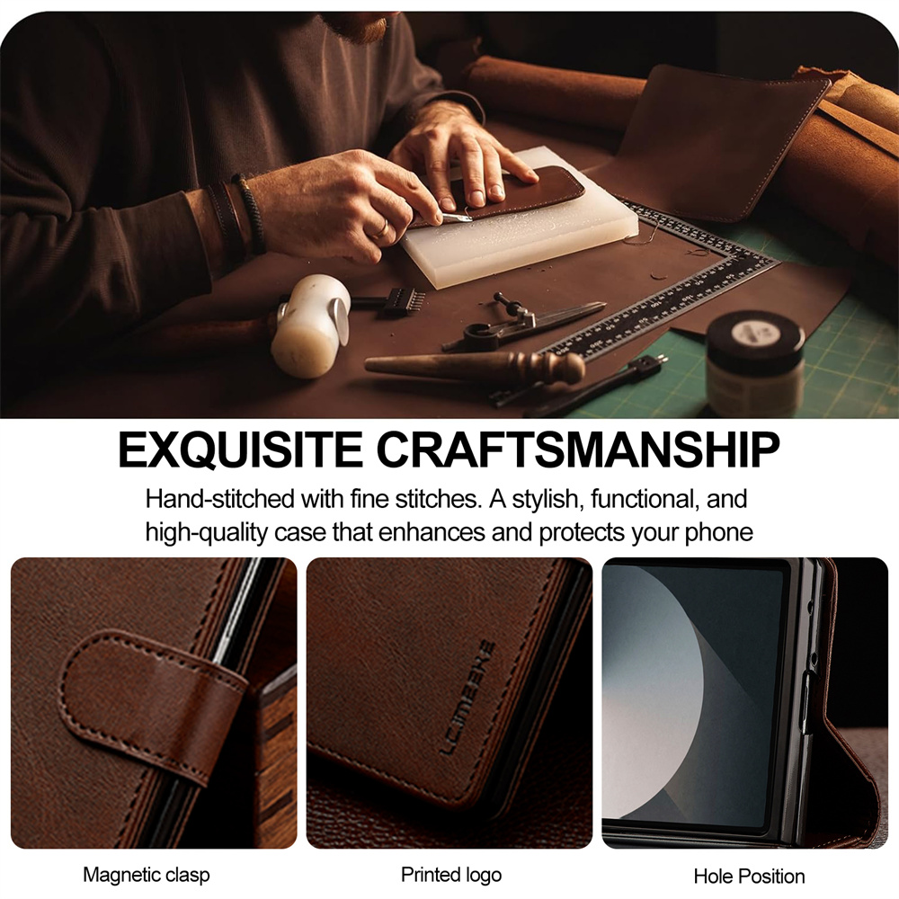 Phone Case For Samsung Galaxy  - Leather Wallet Card Holder Phone Cover 评论和价格