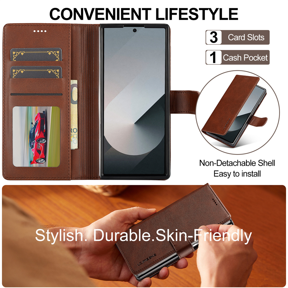 Phone Case For Samsung Galaxy  - Leather Wallet Card Holder Phone Cover 评论和价格