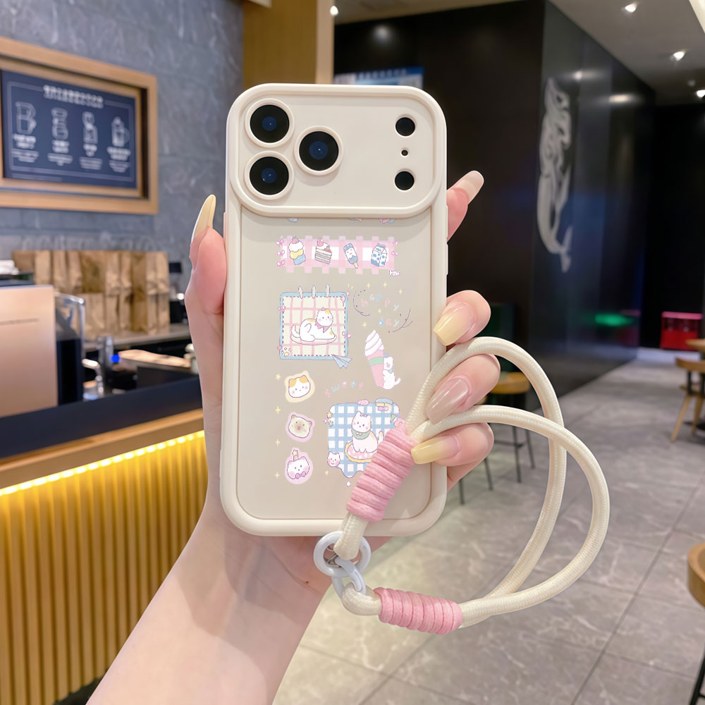 Wrist Strap Cartoon Cute Cat L - Cute Cartoon Wrist Strap Silicone Case 评论和价格