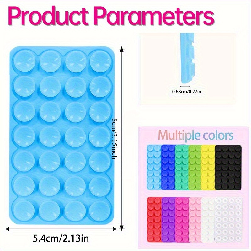 10Pcs Double-Sided Silicone Su - Phone Stands 评论和价格