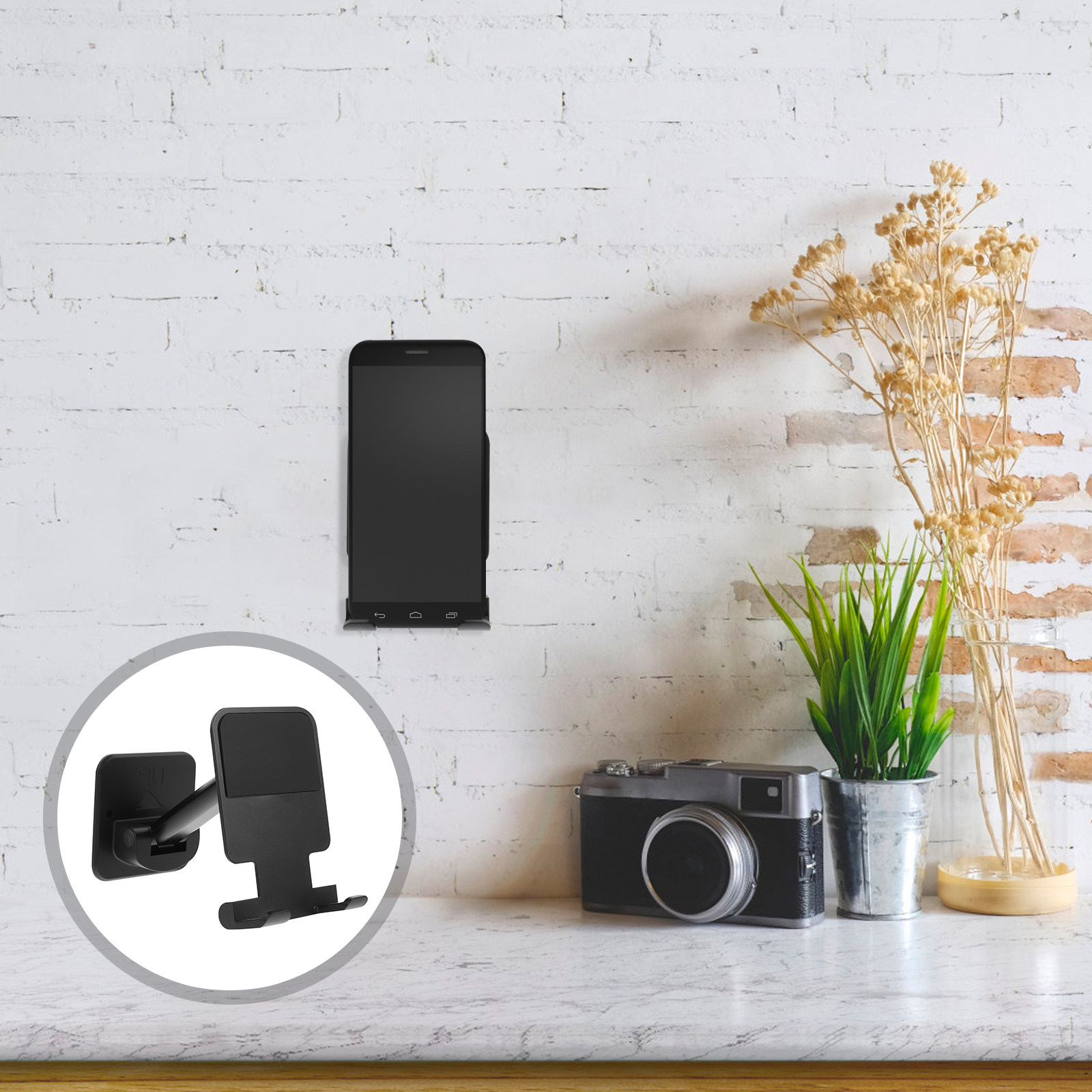 Adhesive Wall Mount Phone Hold - Phone Stands 评论和价格