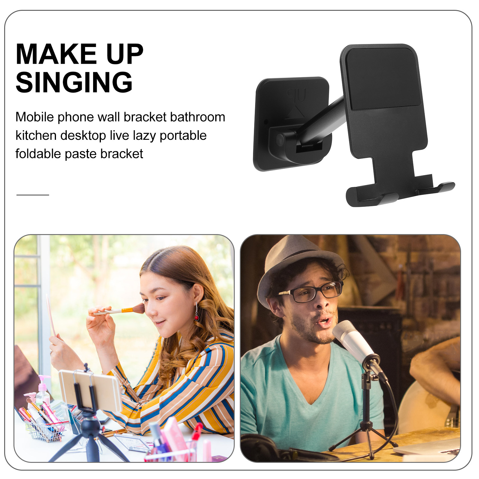 Adhesive Wall Mount Phone Hold - Phone Stands 评论和价格