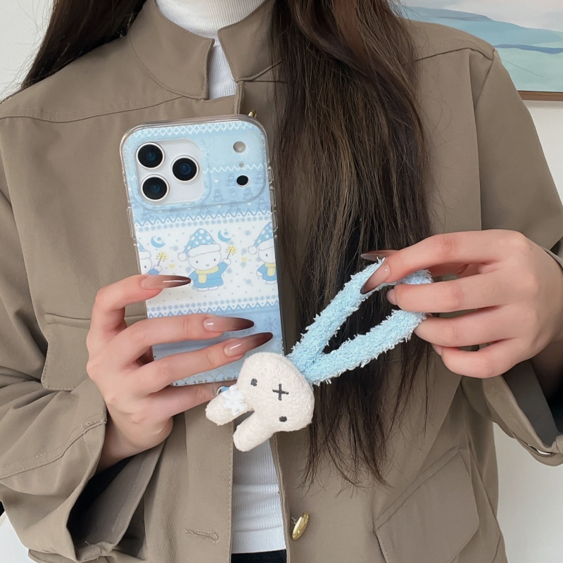 Cute winter Polka Dots hat Mif - Cute Cartoon Wrist Strap Silicone Case 评论和价格