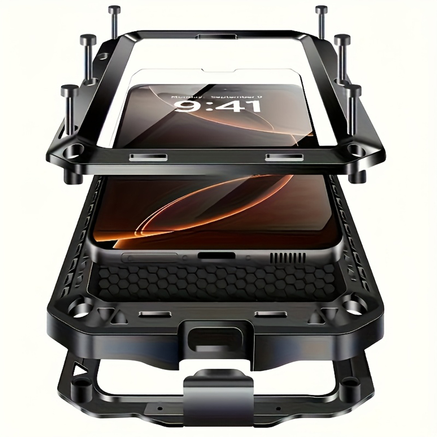 Heavy Duty Metal Armor Phone C - Heavy Duty 360 Full Body Protective Case 评论和价格